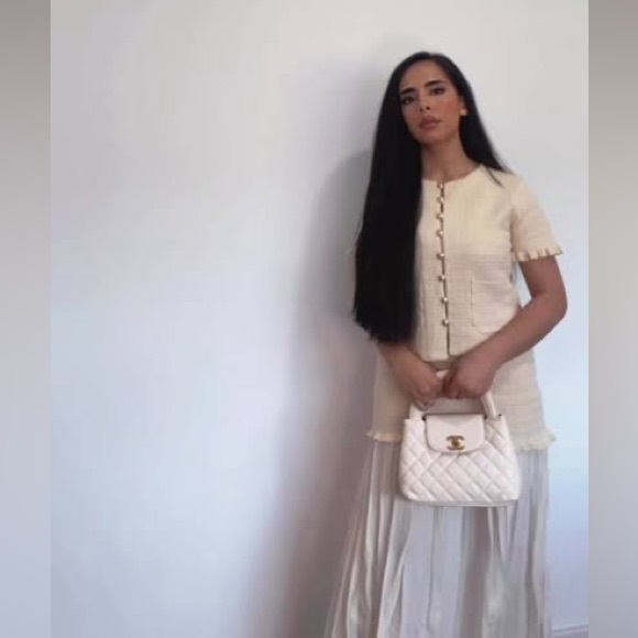 ZARA COMBINED KNIT SKIRT - Picture 6 of 10